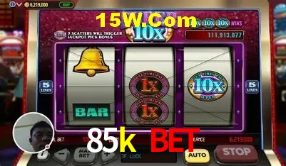 Interface moderna da plataforma 85k bet